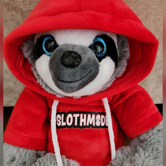 NWT Stuffed 26" Big Sloth Red Shirt Hoodie Toy LARGE  #slothmode - Picture 2 of 9